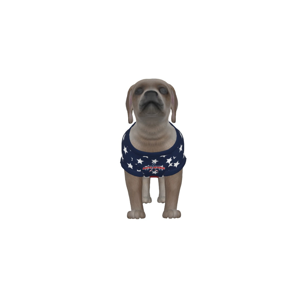 USA- Anti Woke Pets- Full Flag- Small Dog's Tank Top